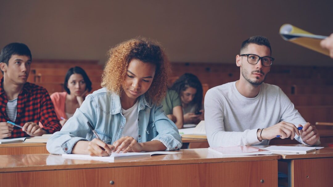 group of students in classroom