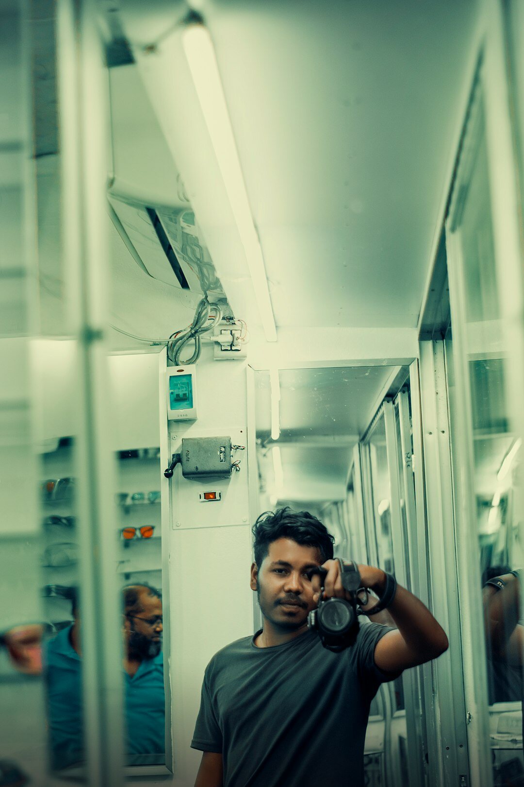 Portrait of a male senior software engineer instructor